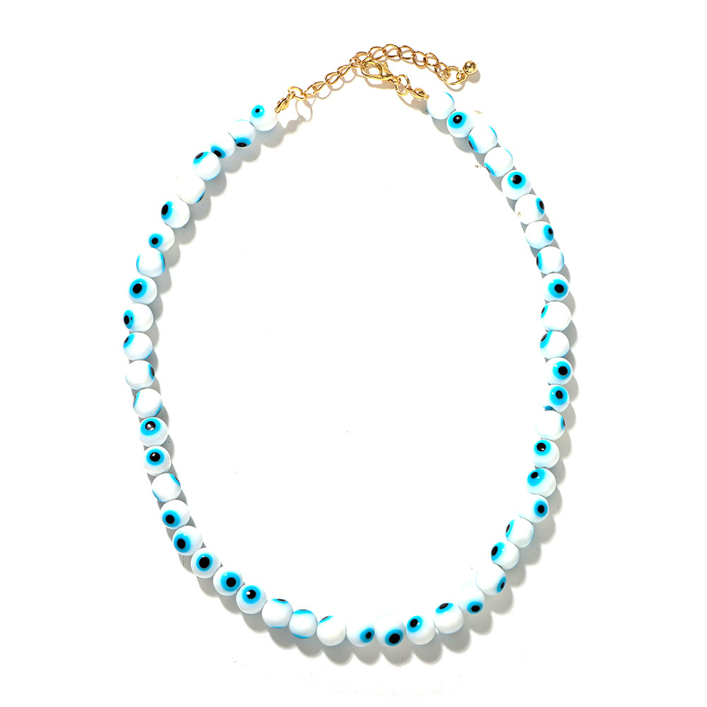 New fashion style trend line fashion creative glass bead necklace