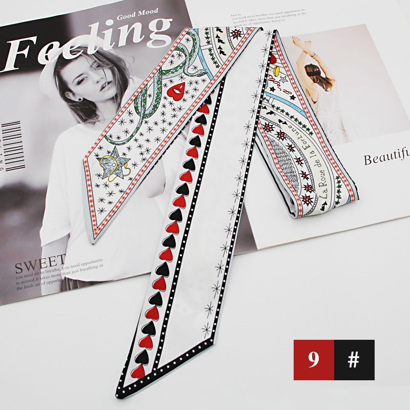 new korean fashion style long strips bowknot letter ribbon headbandpicture54