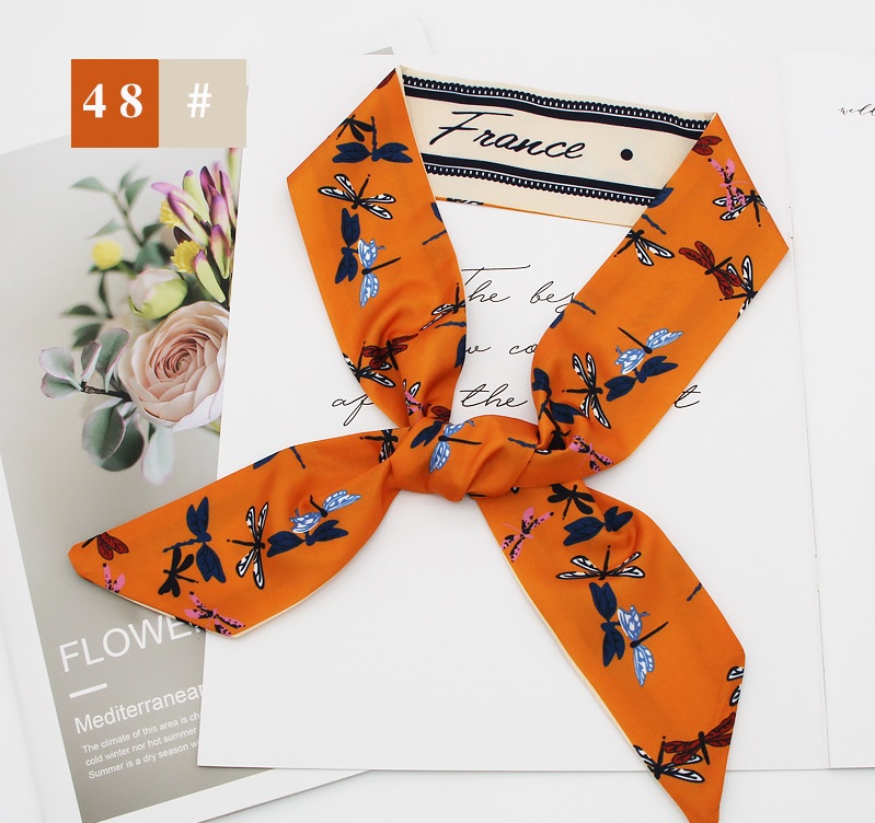fashion new style fruit flower long tie hair silk scarf headbandpicture24
