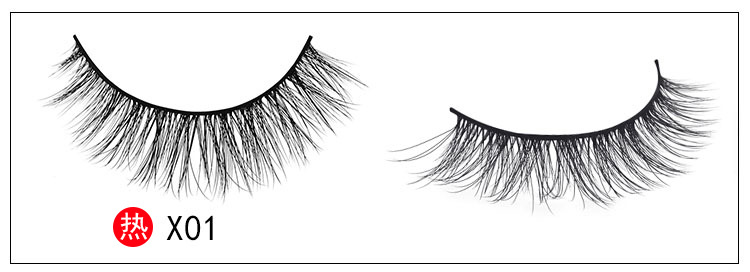 3D mink false eyelashes natural cross eyelashes 3 pairs setpicture3