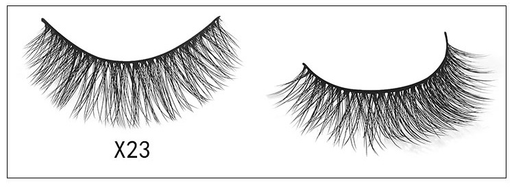 3D mink false eyelashes natural cross eyelashes 3 pairs setpicture16