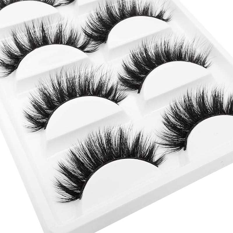 5 pairs of false eyelashes 3d multilayer imitation mink hair natural thick eyelashespicture3