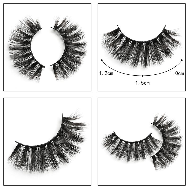 5 pairs of false eyelashes 3d multilayer imitation mink hair natural thick European and American eyelashespicture6
