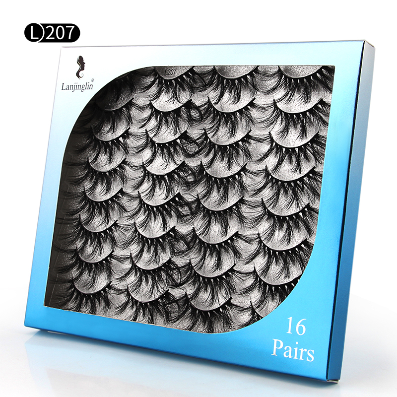 16 pairs mixed false eyelashes 3d imitation mink hair thick and exaggerated eyelashespicture12