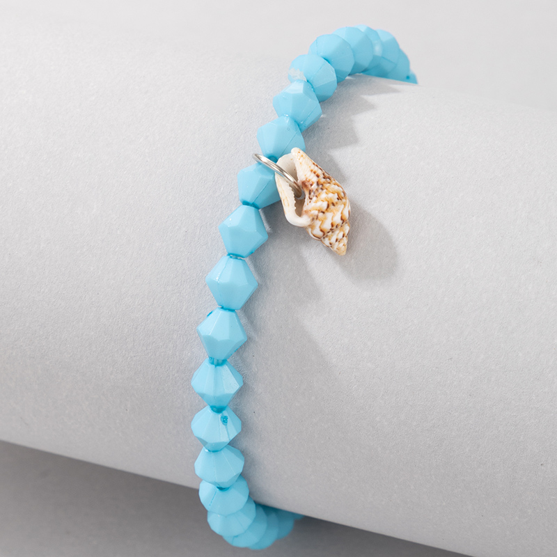 Bracelet perles pendentif conque coquillage bohmepicture5