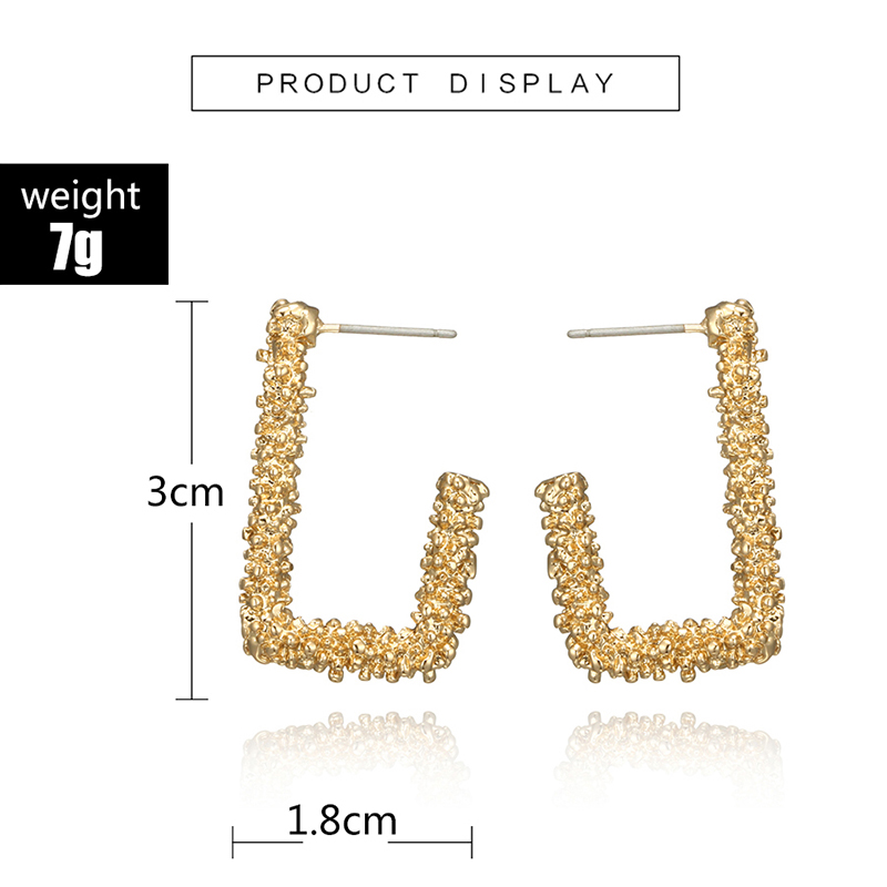 simple geometric irregular gold earringspicture2