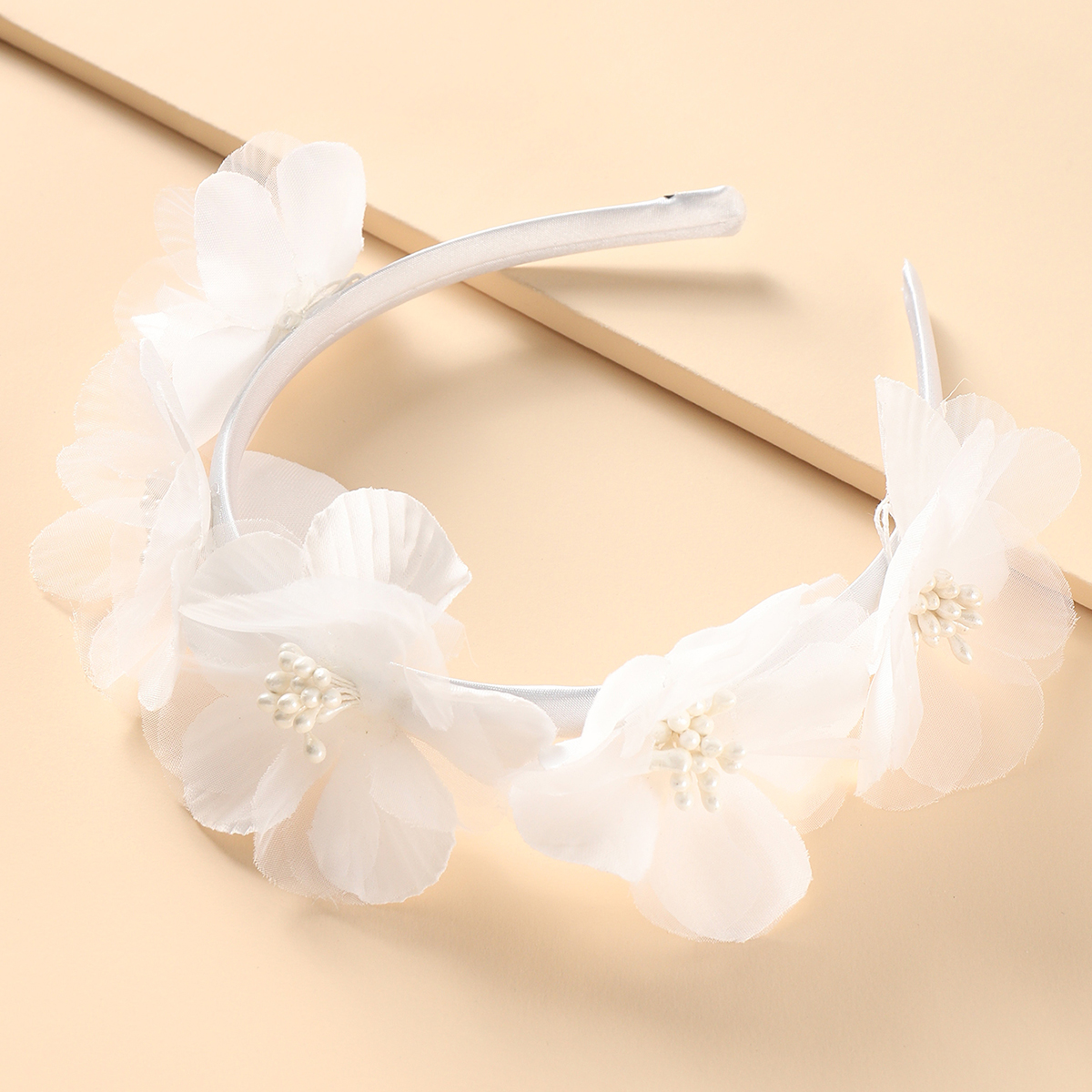 Nihaojewelry style coren perle fleur bande de cheveux bijoux en grospicture1