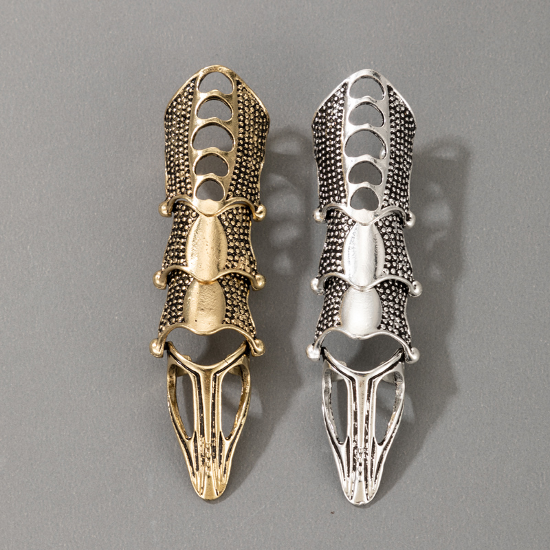 Nihaojewelry jewelry wholesale punk style spire long joint ring