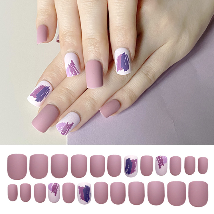 Korean 24 pieces of finished fake nailspicture3