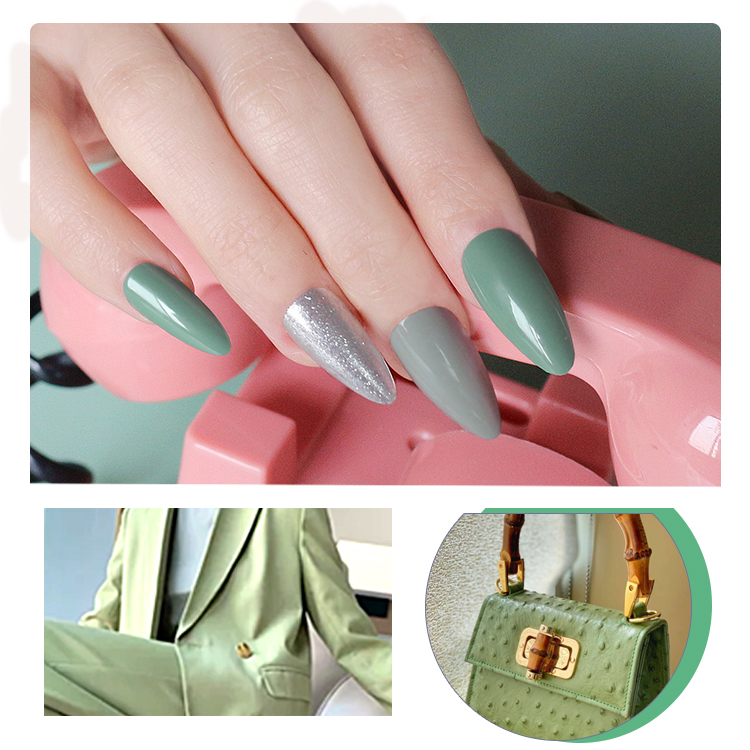 New Long Pointed Fake Nail Adhesive Stickerpicture1