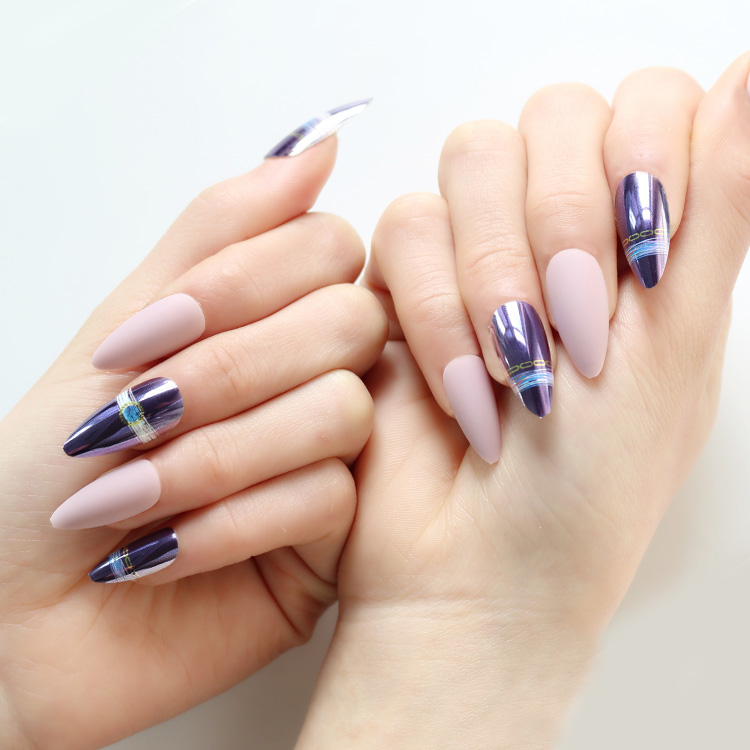 Matte Almond Nail Nail Patchpicture2