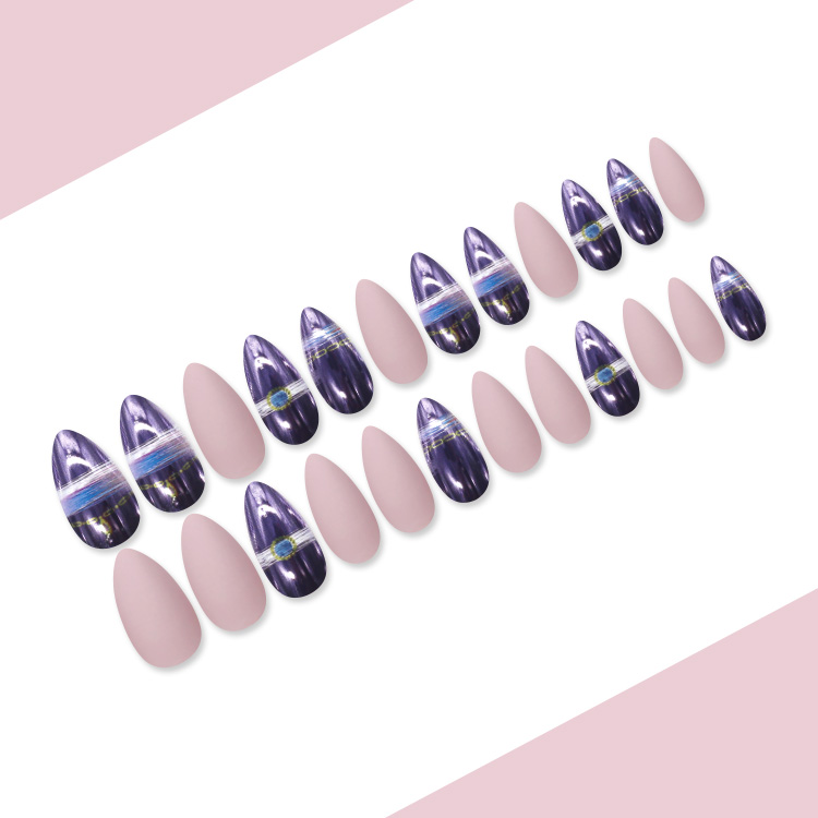 Matte Almond Nail Nail Patchpicture5