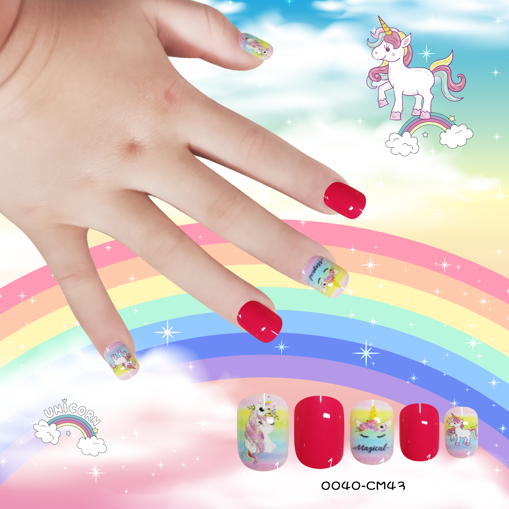 Fashion Childrens Nail Patches Wearablepicture3