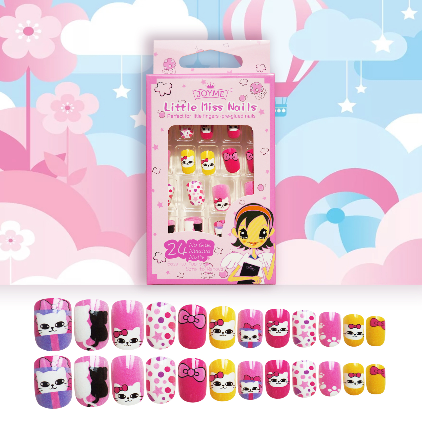 Korean childrens fake nail patchespicture5
