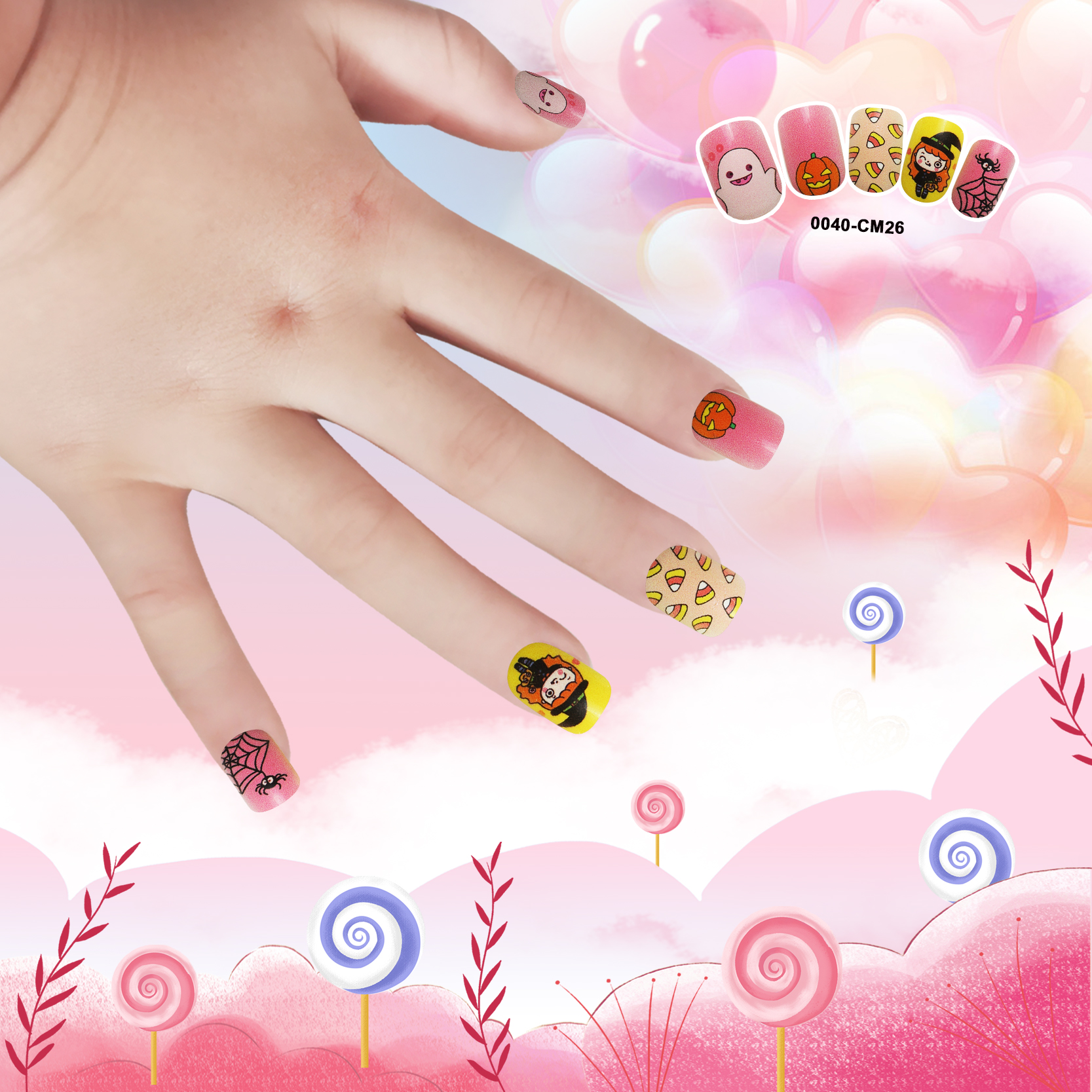 Fashion childrens wearable nailspicture5