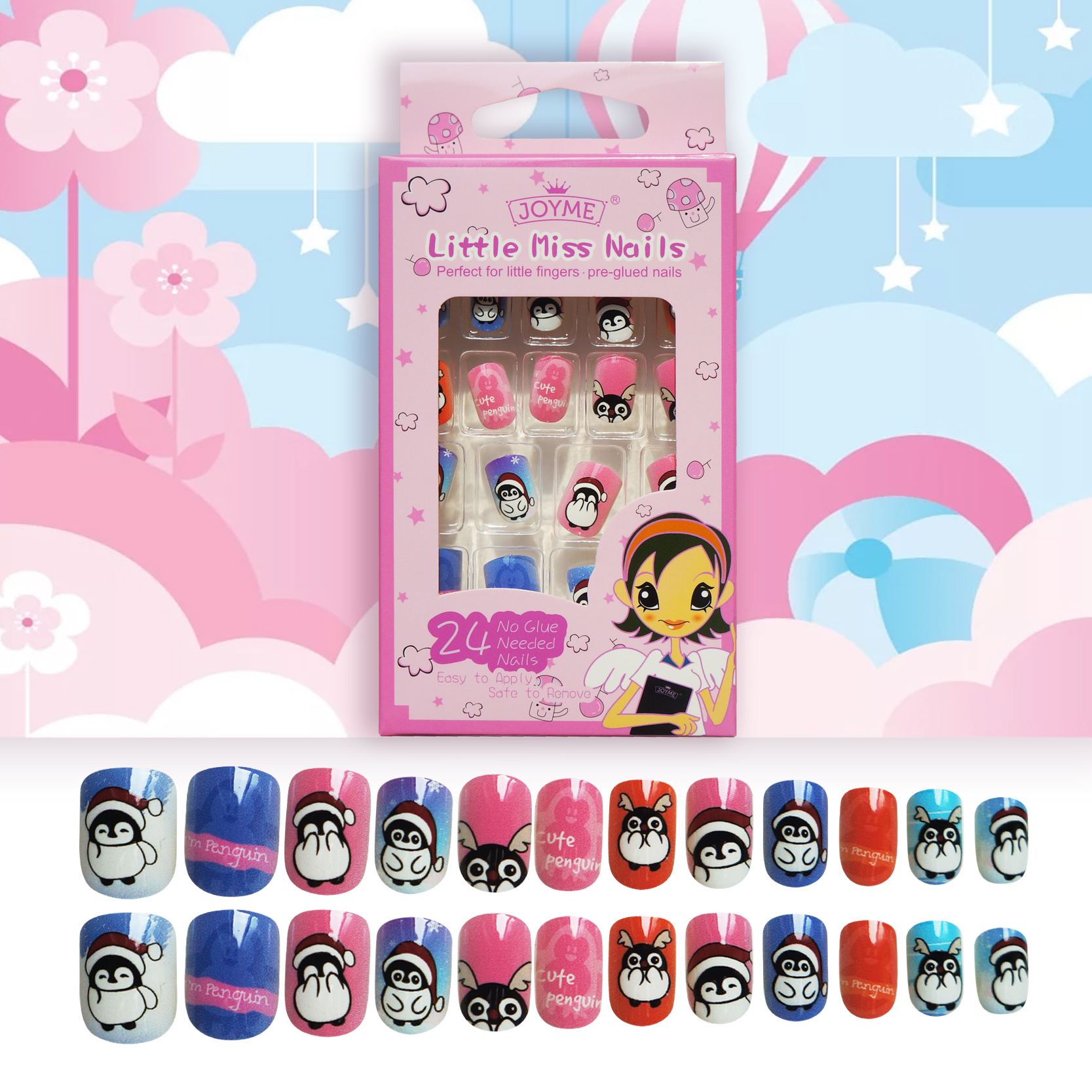 Fashion color childrens nail patchespicture5