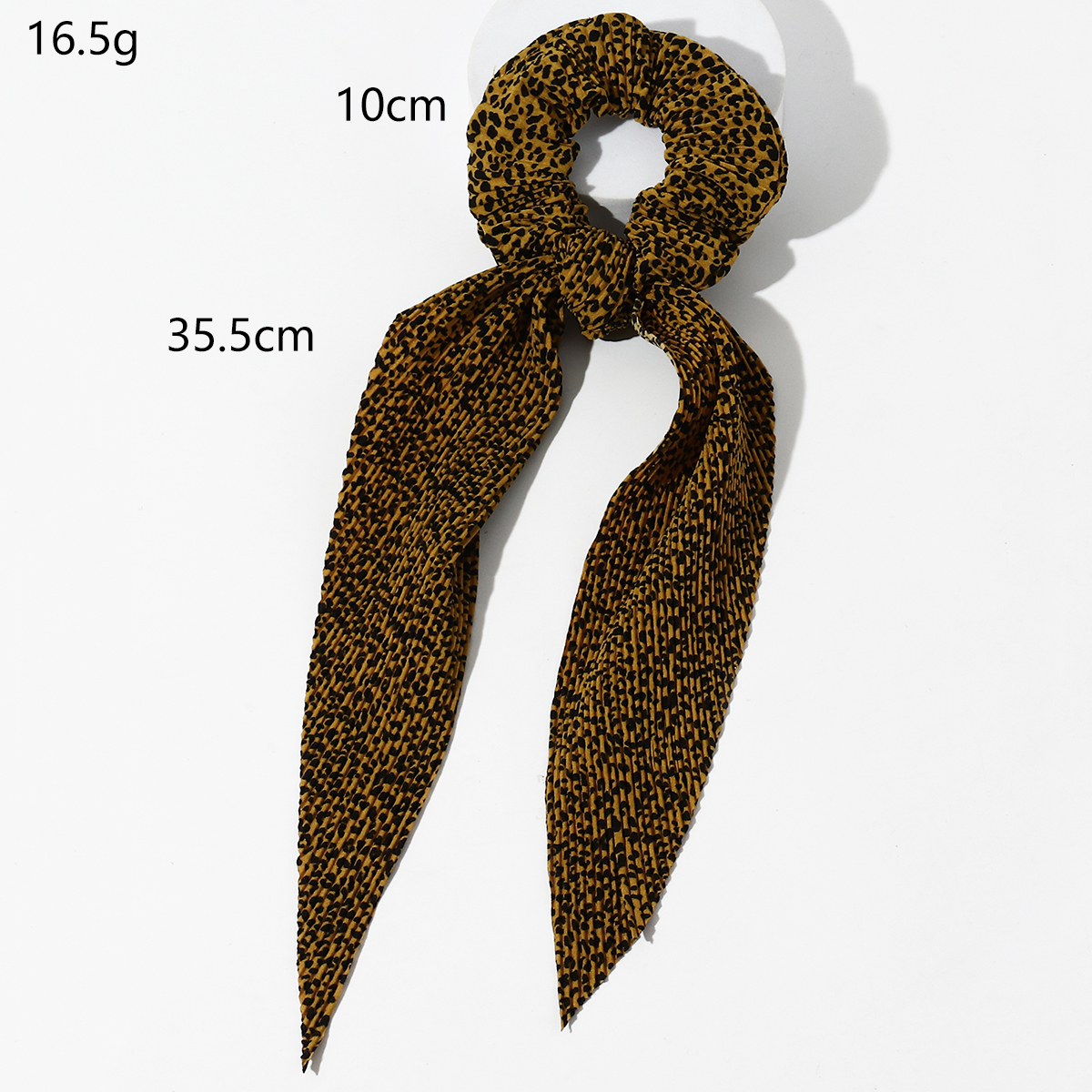 Leopard print folds big streamer hair scrunchiespicture2