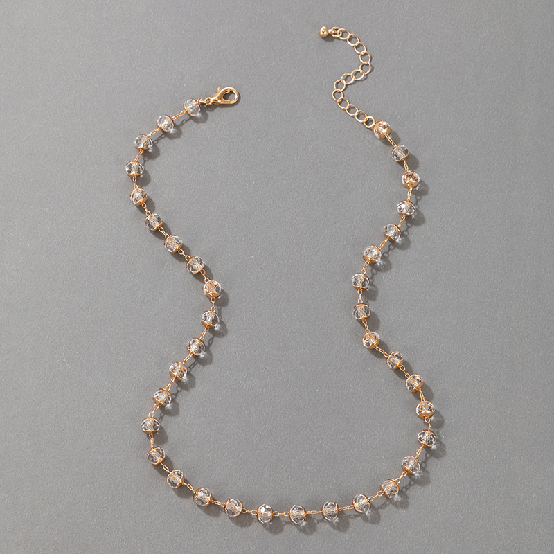 simple new golden beaded necklace wholesalepicture1