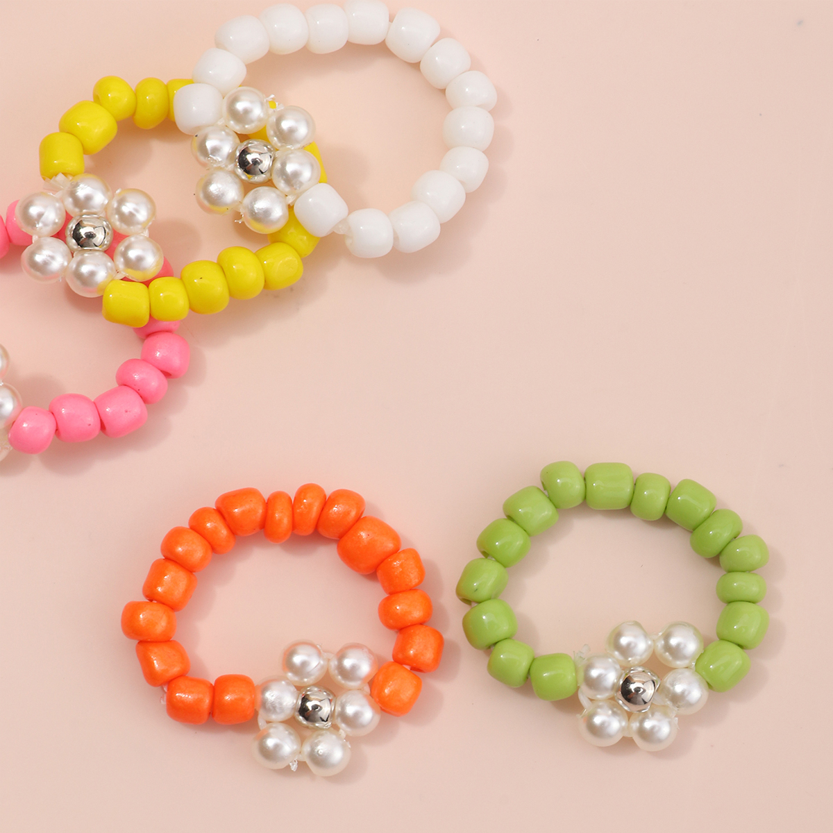 Nihaojewelry wholesale jewelry simple round beads color childrenu0027s ring