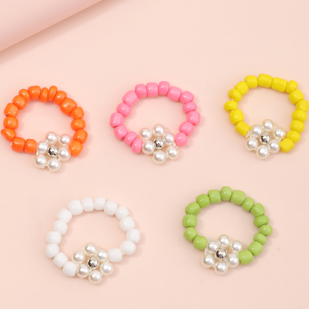 Nihaojewelry wholesale jewelry simple round beads color childrenu0027s ring