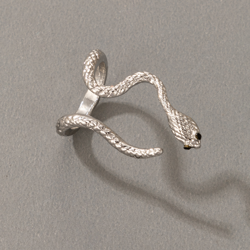 Nihaojewelry wholesale jewelry new retro silver snake shape open ring