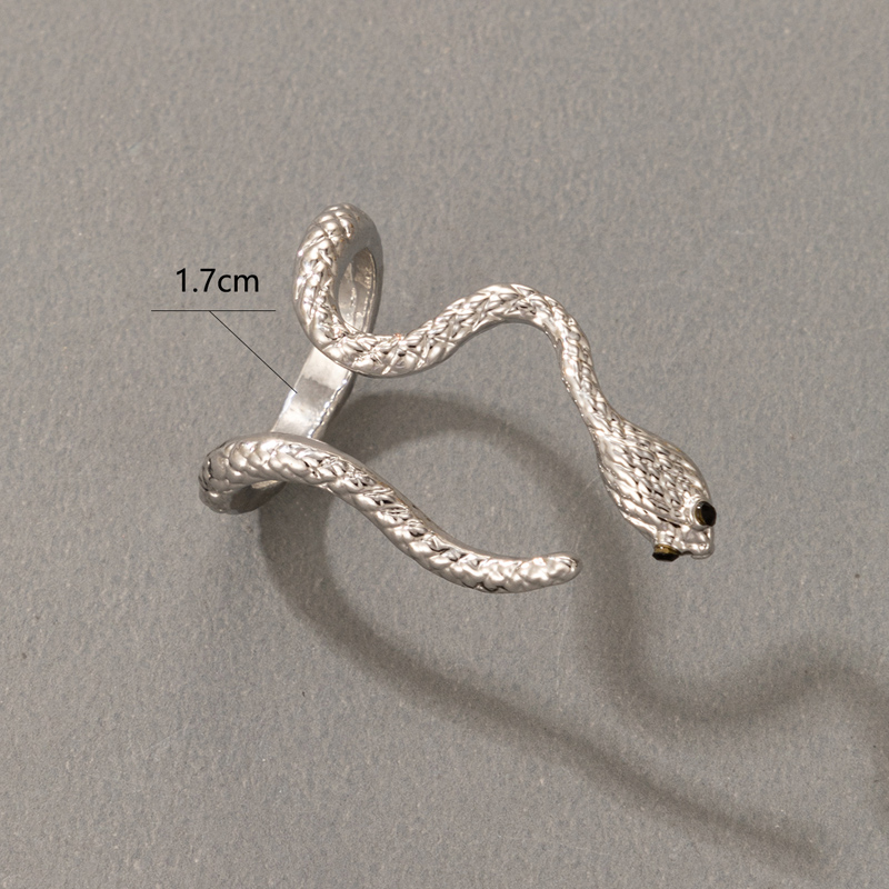 Nihaojewelry wholesale jewelry new retro silver snake shape open ring