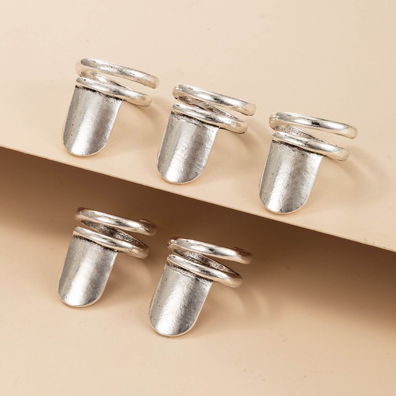 Nihaojewelry wholesale jewelry new style silver nail joint ring