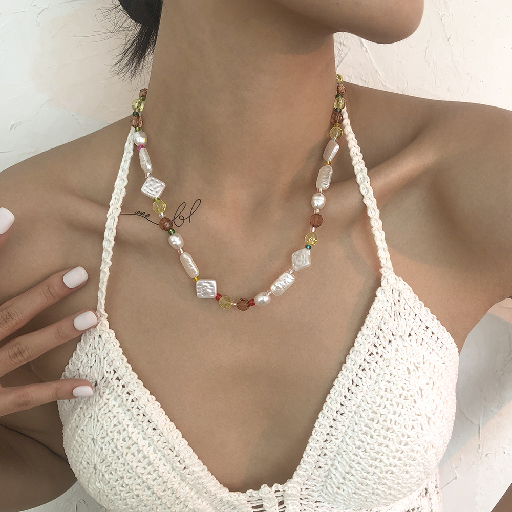 Nihaojewelry Grohandel Schmuck Bhmische Perlen Legierung spezielle geformte Perlenkette pearlpicture2