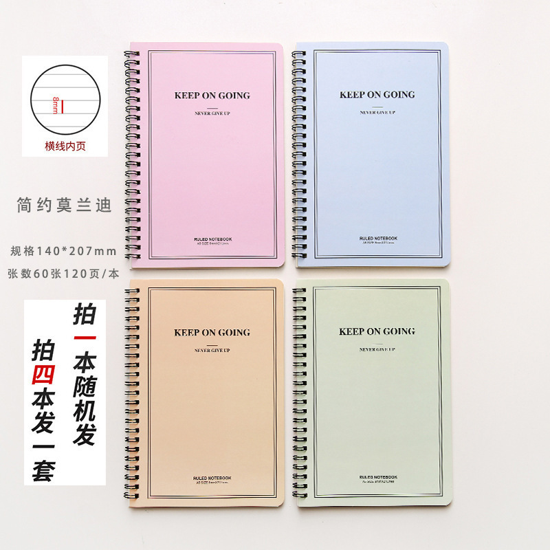 wholesale cartoon 120 pages thick horizontal line A5 coil notebook Nihaojewelry  NHWQ389804picture6