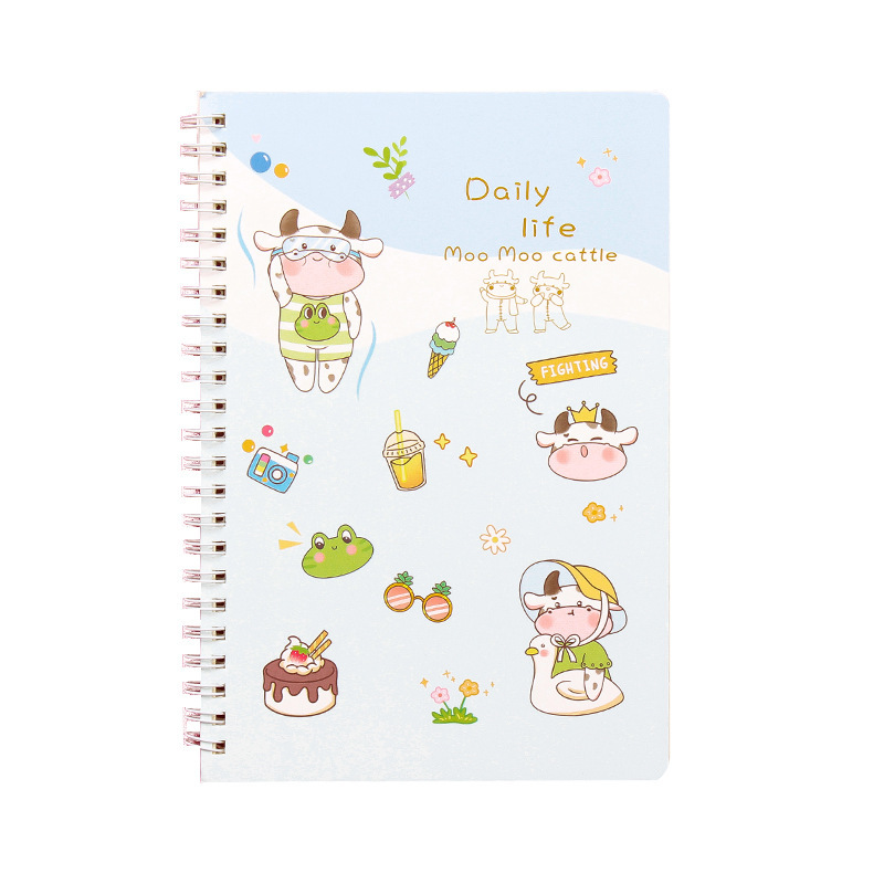 wholesale cartoon 120 pages thick horizontal line A5 coil notebook Nihaojewelry  NHWQ389804picture16