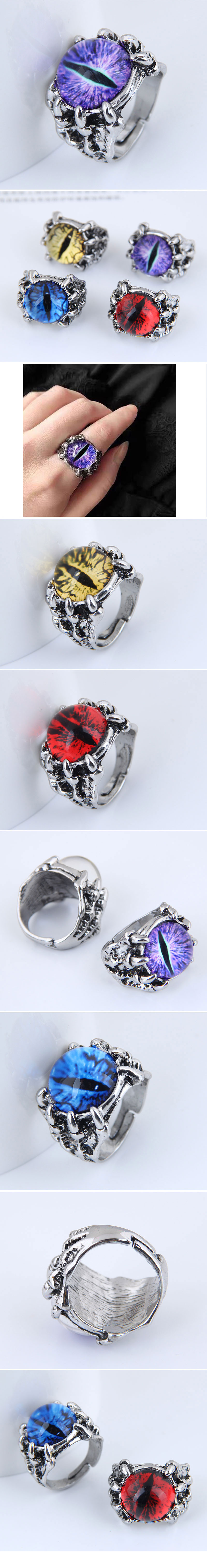 wholesale jewelry purple devilu0027s eye opening ring Nihaojewelry