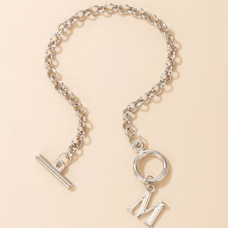 Nihaojewelry estilo simple M letra OT hebilla pulsera de una sola capa joyera al por mayorpicture1