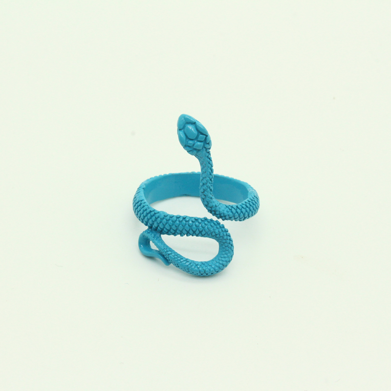 fashion color snake-shaped alloy ring wholesale Nihaojewelry