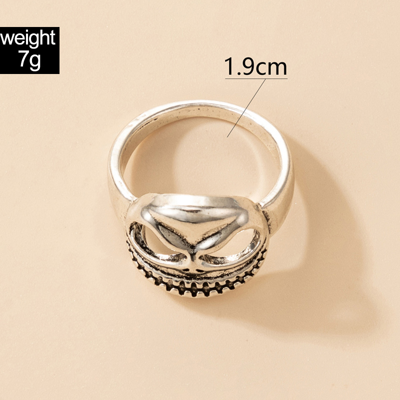 retro hollow devil face alloy ring wholesale Nihaojewelry