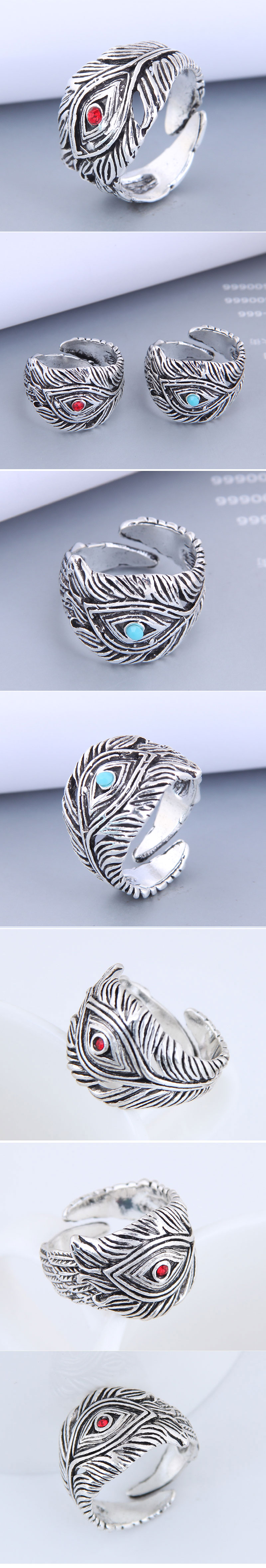 fashion retro devilu0027s eye alloy open ring wholesale Nihaojewelry