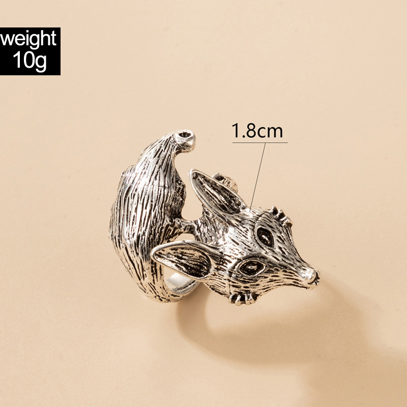 retro style fox shape alloy ring wholesale Nihaojewelry