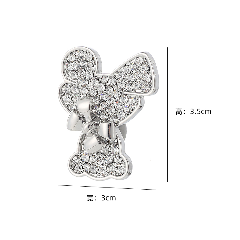 Korea bow bear alloy diamond brooch wholesale Nihaojewelrypicture6