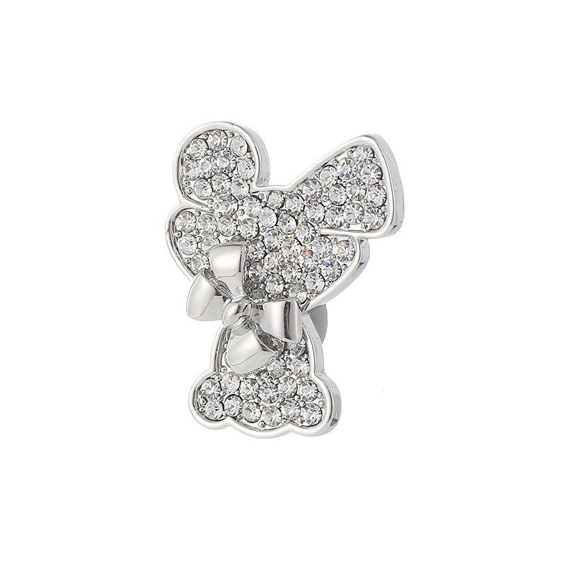 Korea bow bear alloy diamond brooch wholesale Nihaojewelrypicture7