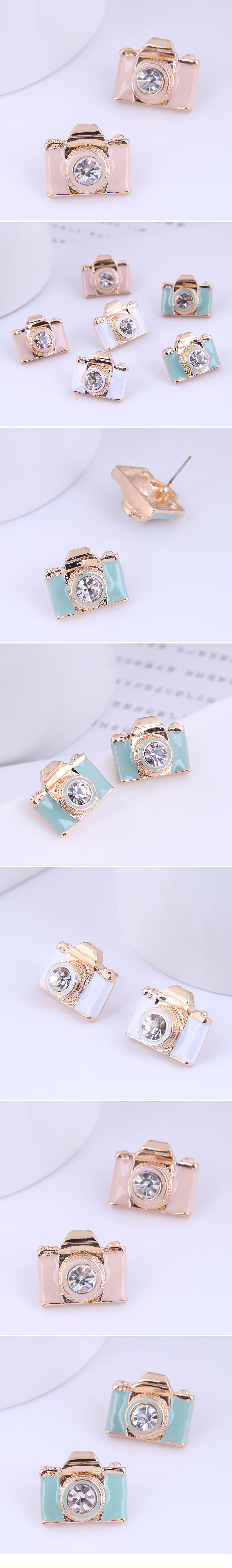 Wholesale Fashion Cute Camera Stud Earrings Nihaojewelry