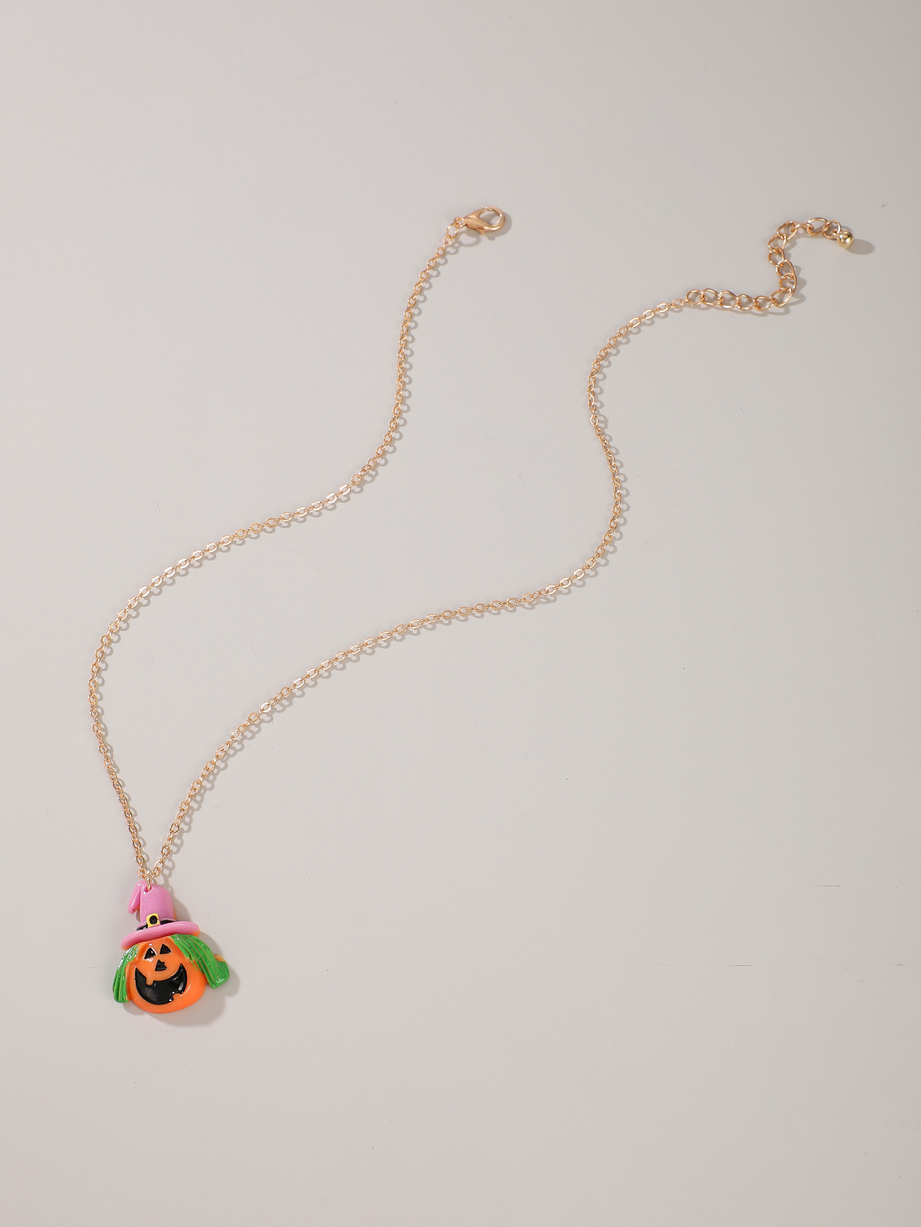 Wholesale Halloween Cute Pumpkin Ghost Bat Pendant Necklace Nihaojewelry