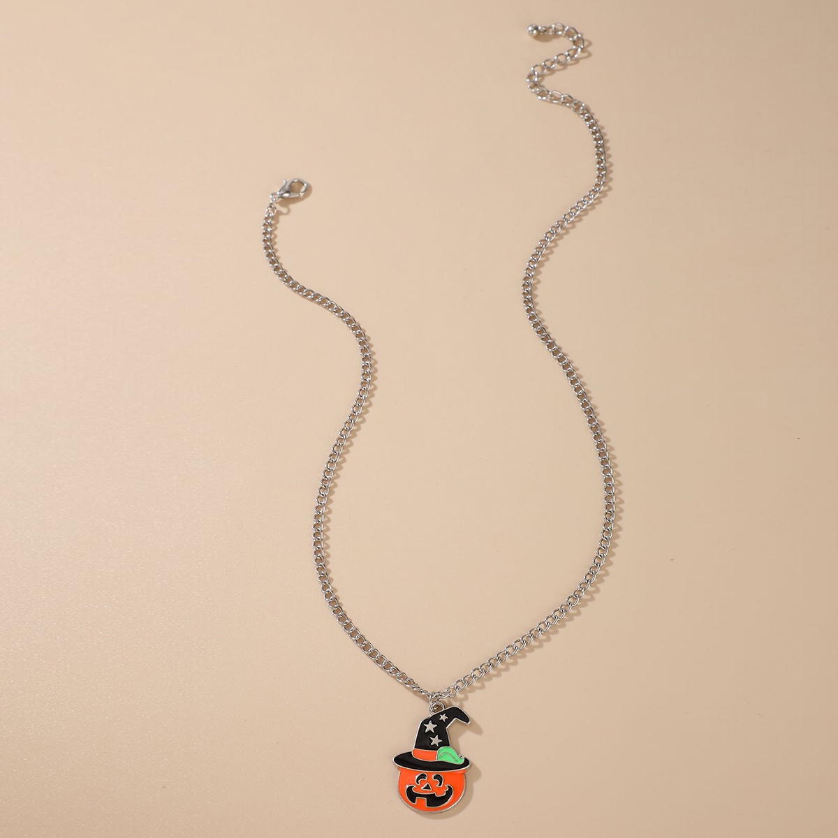 Wholesale Halloween Cute Pumpkin Ghost Bat Pendant Necklace Nihaojewelry