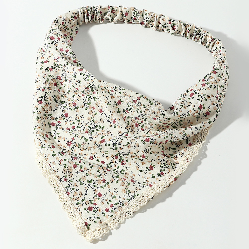 bandeau foulard triangle en dentelle florale  la mode en gros Nihaojewelrypicture8