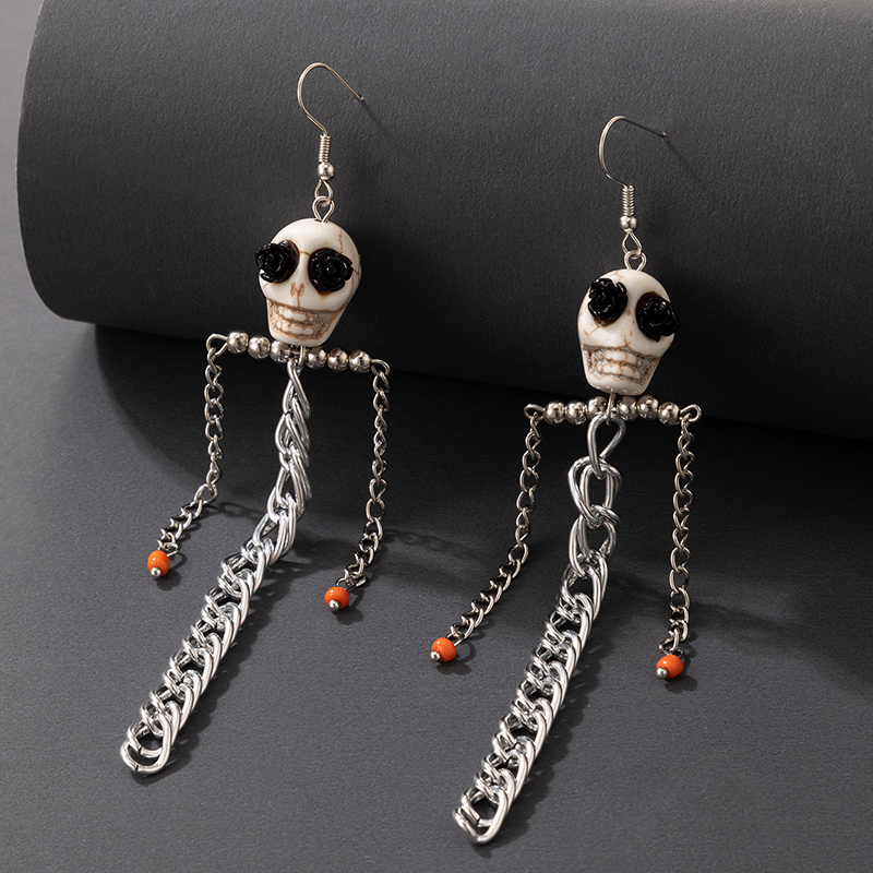 creative jewelry Halloween skull earringspicture5