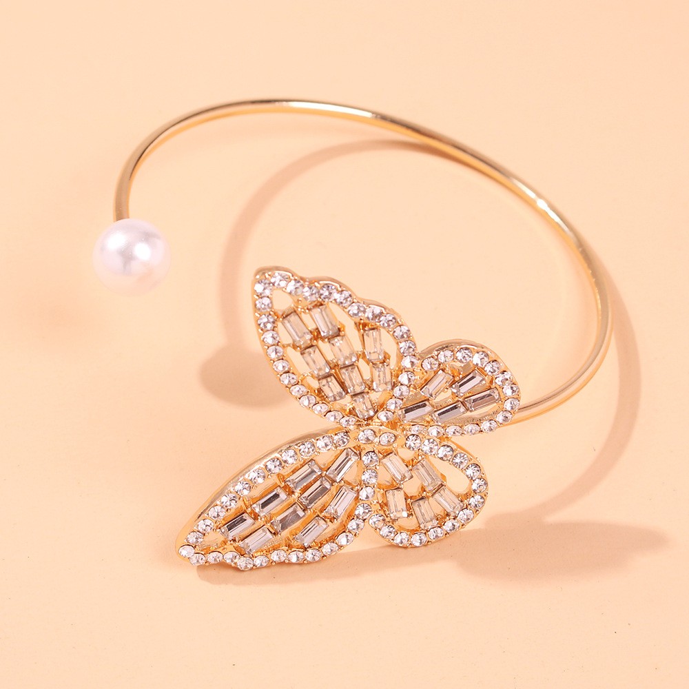 fashon butterfly all-match hollow sparkling diamond bracelet