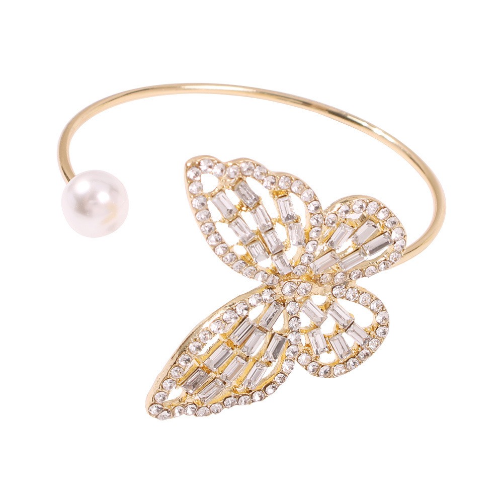 fashon butterfly all-match hollow sparkling diamond bracelet