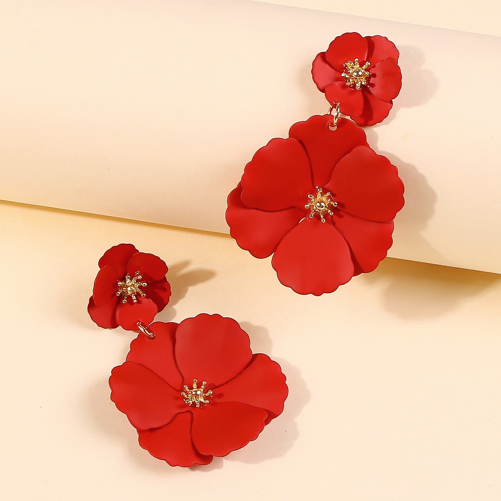 Creative Fashion Alloy Flower Earringspicture1