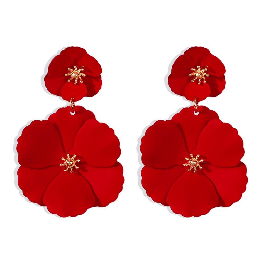 Creative Fashion Alloy Flower Earringspicture3