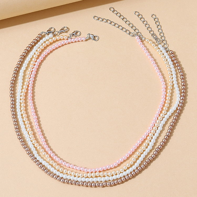 French retro temperament all-match pearl necklace set