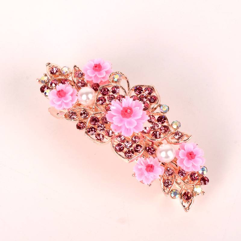 Alloy rhinestoneinlaid comb hair new hair accessories fivetooth comb plate hair clippicture17