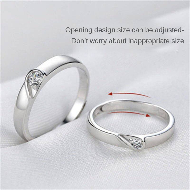 Heart-to-Heart Menu0027s and Womenu0027s Live Mouth Rings Open Couple Rings